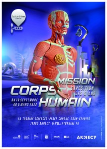 Expo Mission Corps Humain à la Turbine Sciences  en pages 4 et 5 du magazine RécréAmômes #33