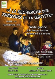 Visite nocturne des Grottes de Saint Christophe