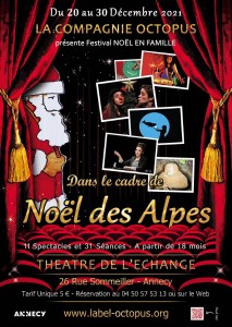 Festival Noël en Famille - Compagnie Octopus au Théâtre de l'Échange 