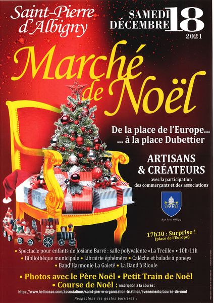 Marché et animations de Noël à Saint-Pierre d'Albigny